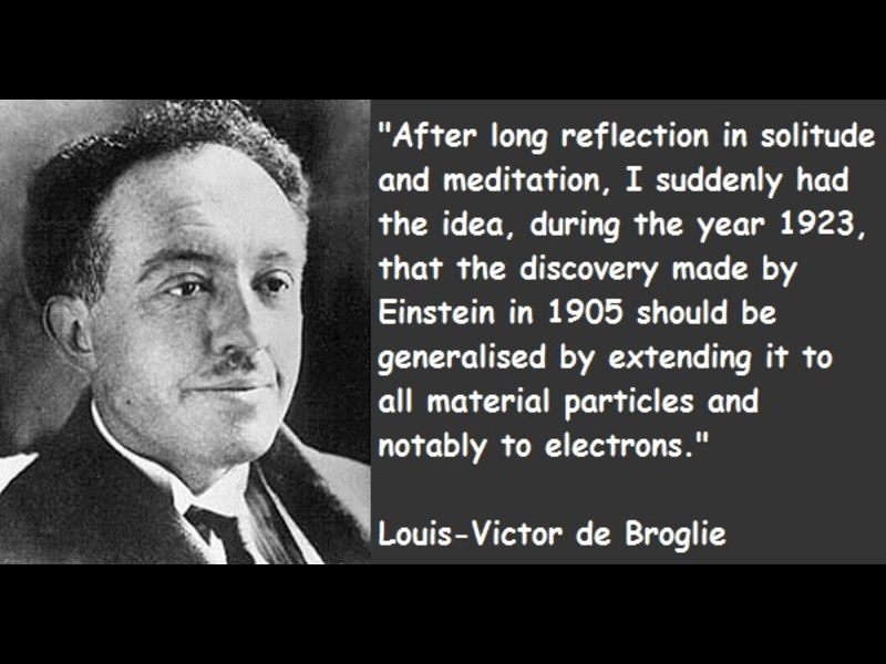 De Broglie: las ondas de materia – Física cuántica en la red