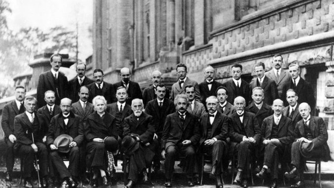 Foto oficial V Congreso Solvay, Bruseals, 1927.